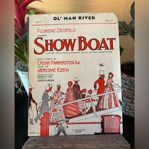 VINTAGE Show Boat “Ol’ Man River” Sheet Music | Piano Solo